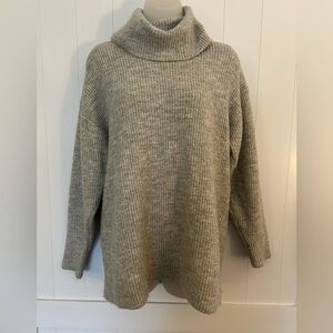Loft Cozy Gray Turtleneck Sweater